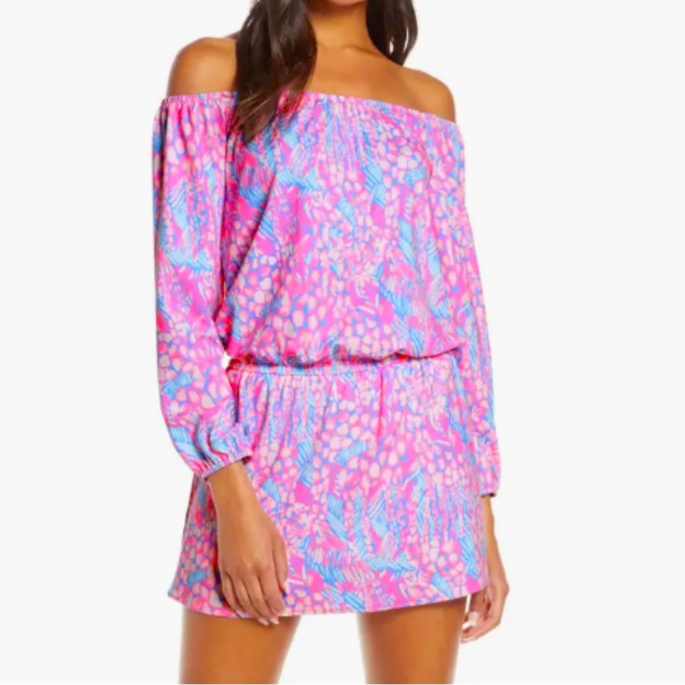 LIKE NEW Lilly Pulitzer LANA ROMPER with Skirt HIGH ALTITUDE XS